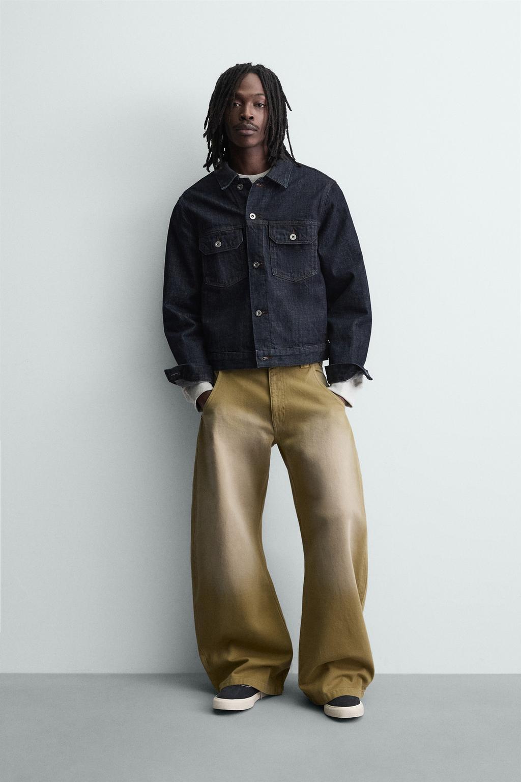 ДЖИНСЫ BALLOON FIT С ЭФФЕКТОМ ПОТЕРТОСТИ