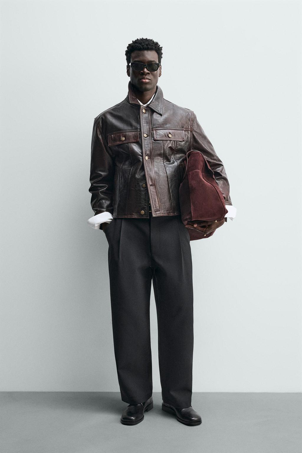 КУРТКА ИЗ МЫТОЙ КОЖИ