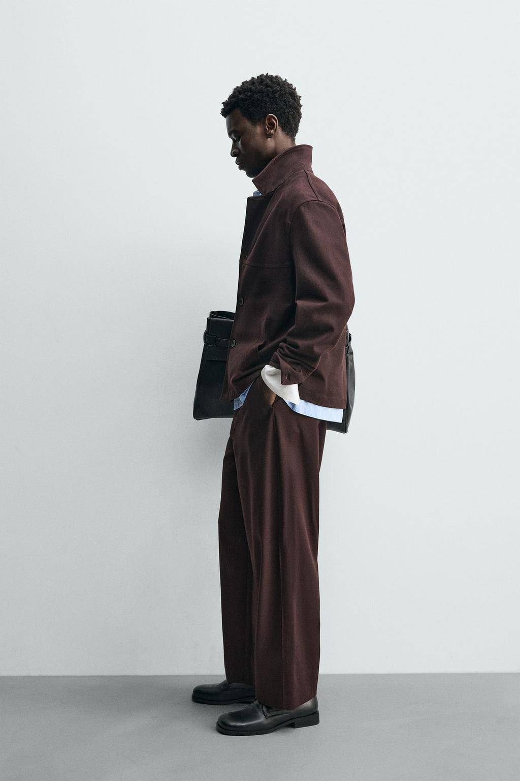 БРЮКИ BALLOON FIT ИЗ РЕЛЬЕФНОЙ ТКАНИ