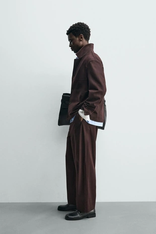 Брюки BALLOON FIT из рельефной ткани- Заказать в России