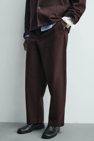 Брюки BALLOON FIT из рельефной ткани- Заказать в России