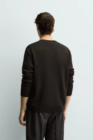 Джемпер классического кроя из хлопка- Заказать в России