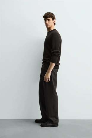 Джемпер классического кроя из хлопка- Заказать в России