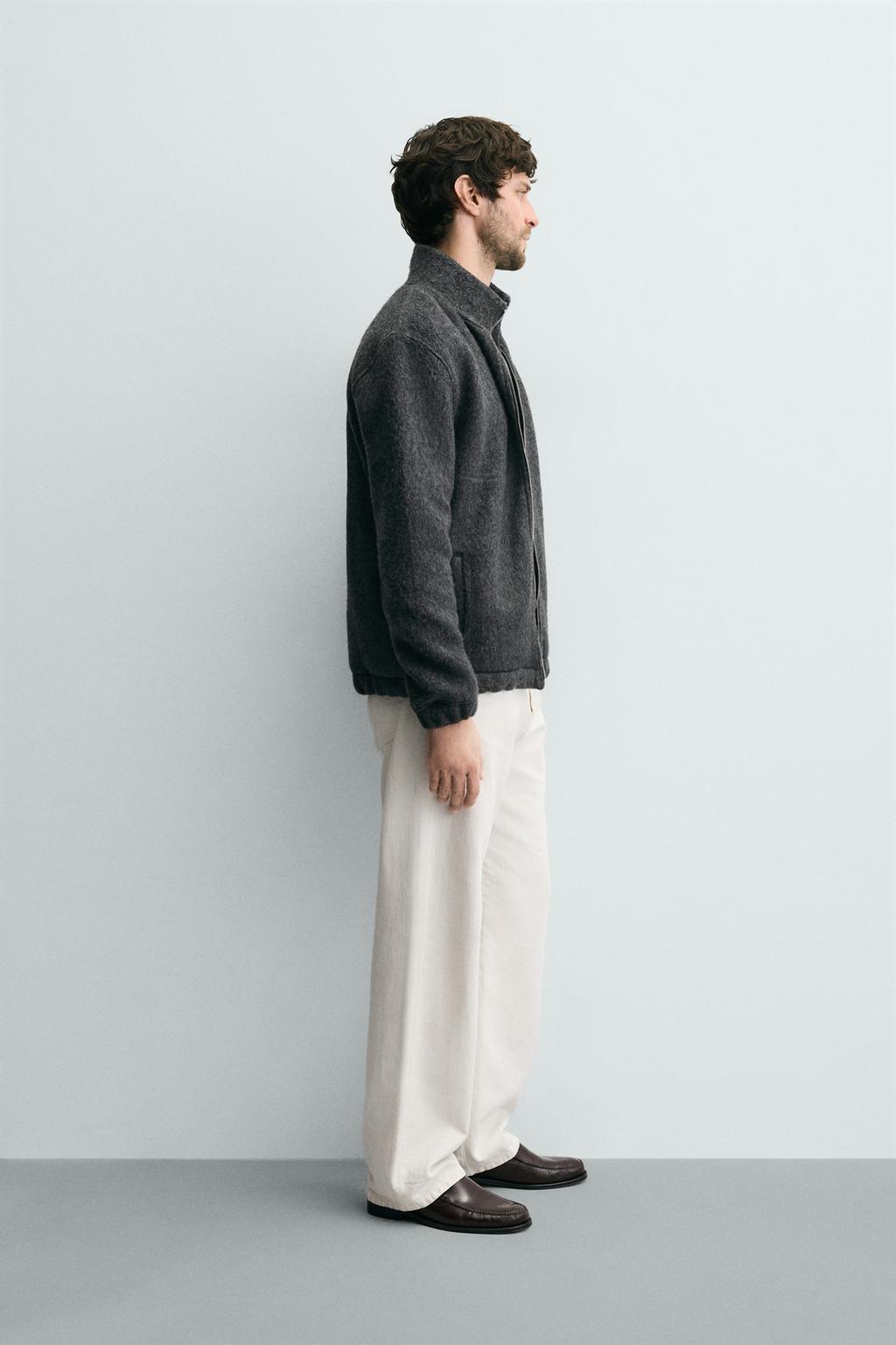 КУРТКА СВОБОДНОГО КРОЯ С ТЕКСТУРОЙ