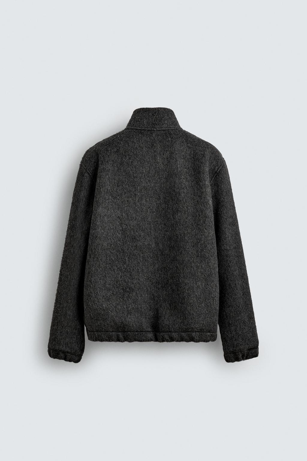 КУРТКА СВОБОДНОГО КРОЯ С ТЕКСТУРОЙ