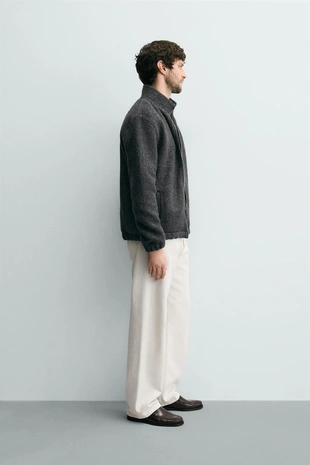 Куртка свободного кроя с текстурой- Заказать в России