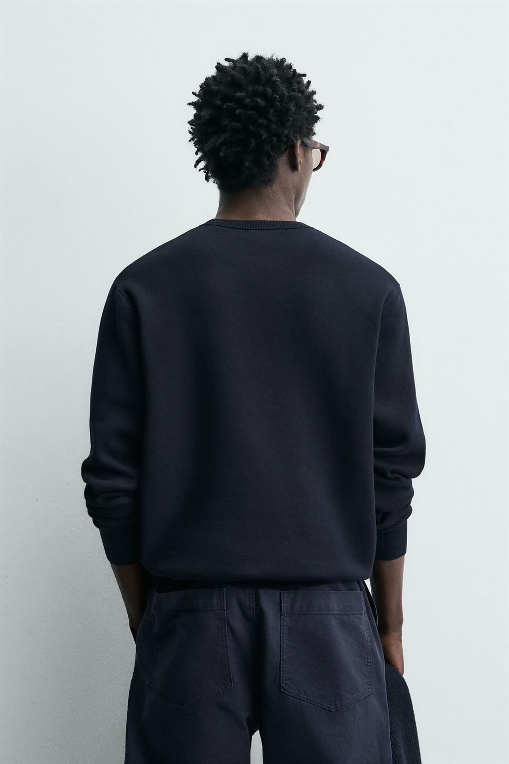 СВИТЕР ИЗ ХЛОПКА КЛАССИЧЕСКОГО КРОЯ