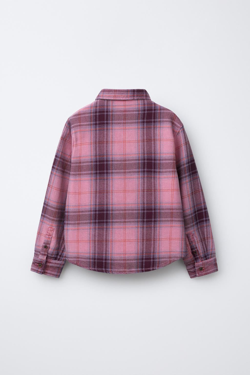 РУБАШКА В КЛЕТКУ С ЭФФЕКТОМ ПОТЕРТОСТИ