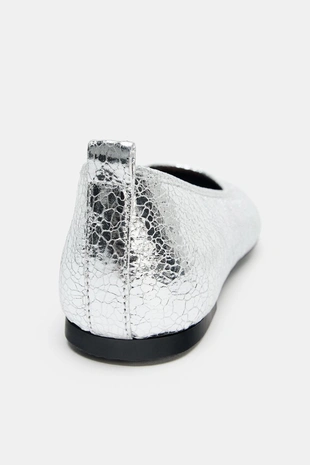 Балетки с металлизированным эффектом- Заказать в России