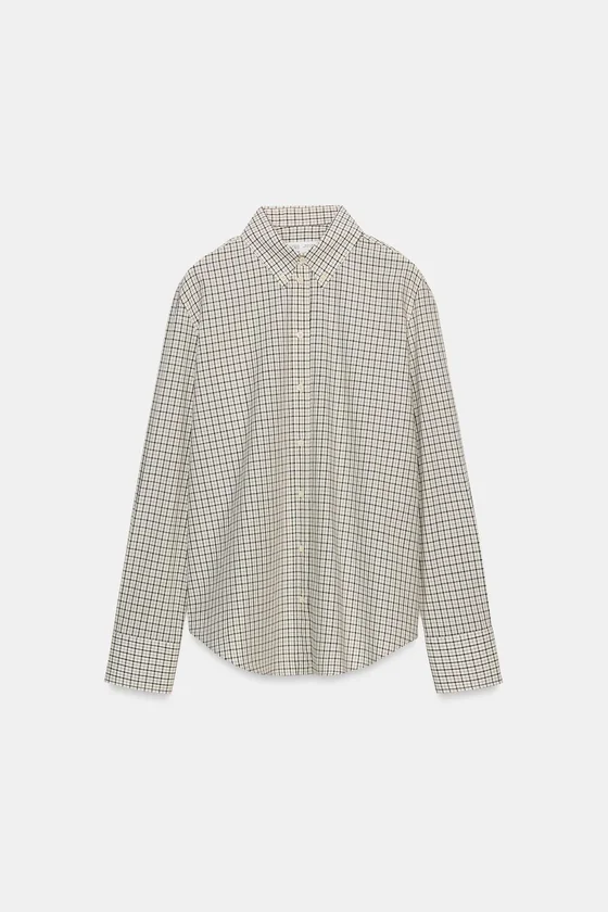 РУБАШКА В КЛЕТКУ коллекция Zara «ZW»