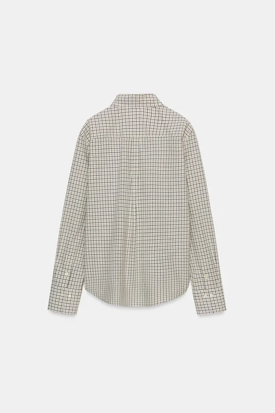 РУБАШКА В КЛЕТКУ коллекция Zara «ZW»