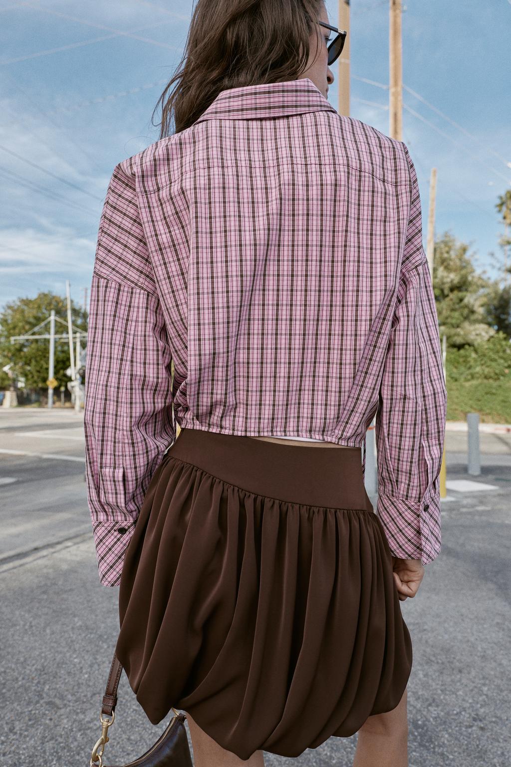 РУБАШКА В КЛЕТКУ МУЛЬТИПОЗИЦИОННАЯ