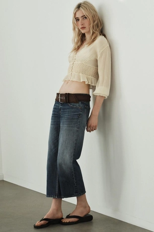 Рубашка из шифона с кружевом- Заказать в России