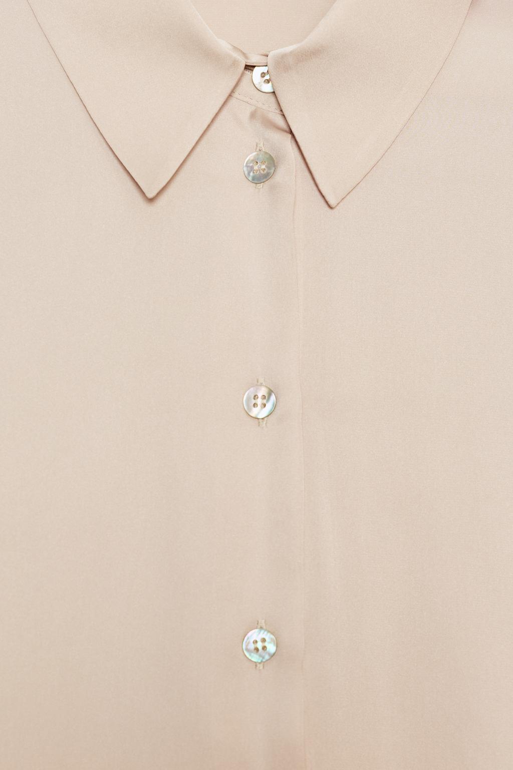 АТЛАСНАЯ РУБАШКА С АСИММЕТРИЧНЫМ НИЗОМ