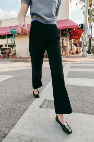 Брюки с высокой посадкой- Заказать в России