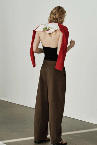 Брюки BALLOON со складками- Заказать в России