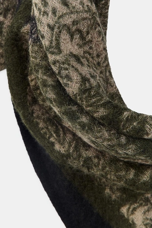 Бандана из 100% шерсти с принтом- Заказать в России