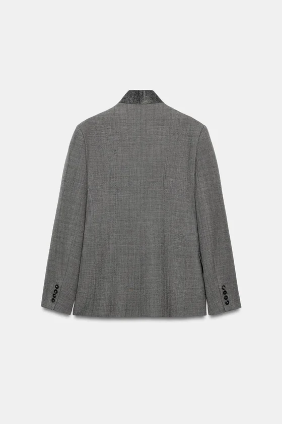 БЛЕЙЗЕР ОБЛЕГАЮЩЕГО КРОЯ В КЛЕТКУ — коллекция Zara «ZW»