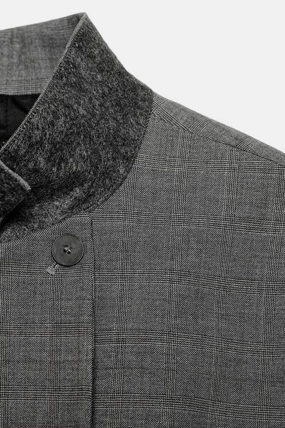 БЛЕЙЗЕР ОБЛЕГАЮЩЕГО КРОЯ В КЛЕТКУ — коллекция Zara «ZW»