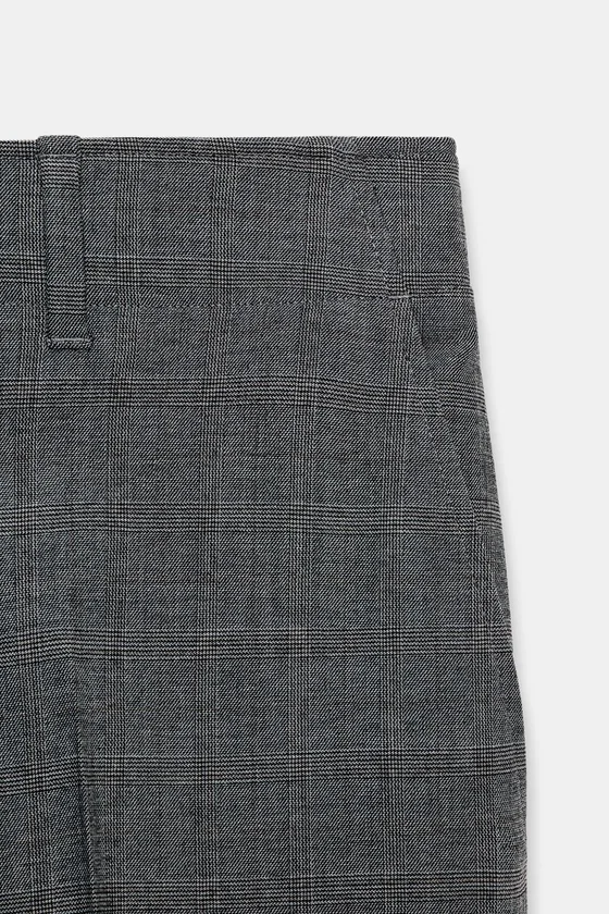 БРЮКИ ПРЯМОГО КРОЯ В КЛЕТКУ — коллекция Zara «ZW»