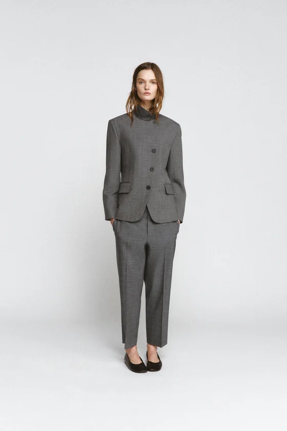 БРЮКИ ПРЯМОГО КРОЯ В КЛЕТКУ — коллекция Zara «ZW»