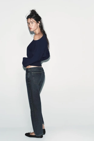 Асимметричная хлопковая толстовка- Заказать в России