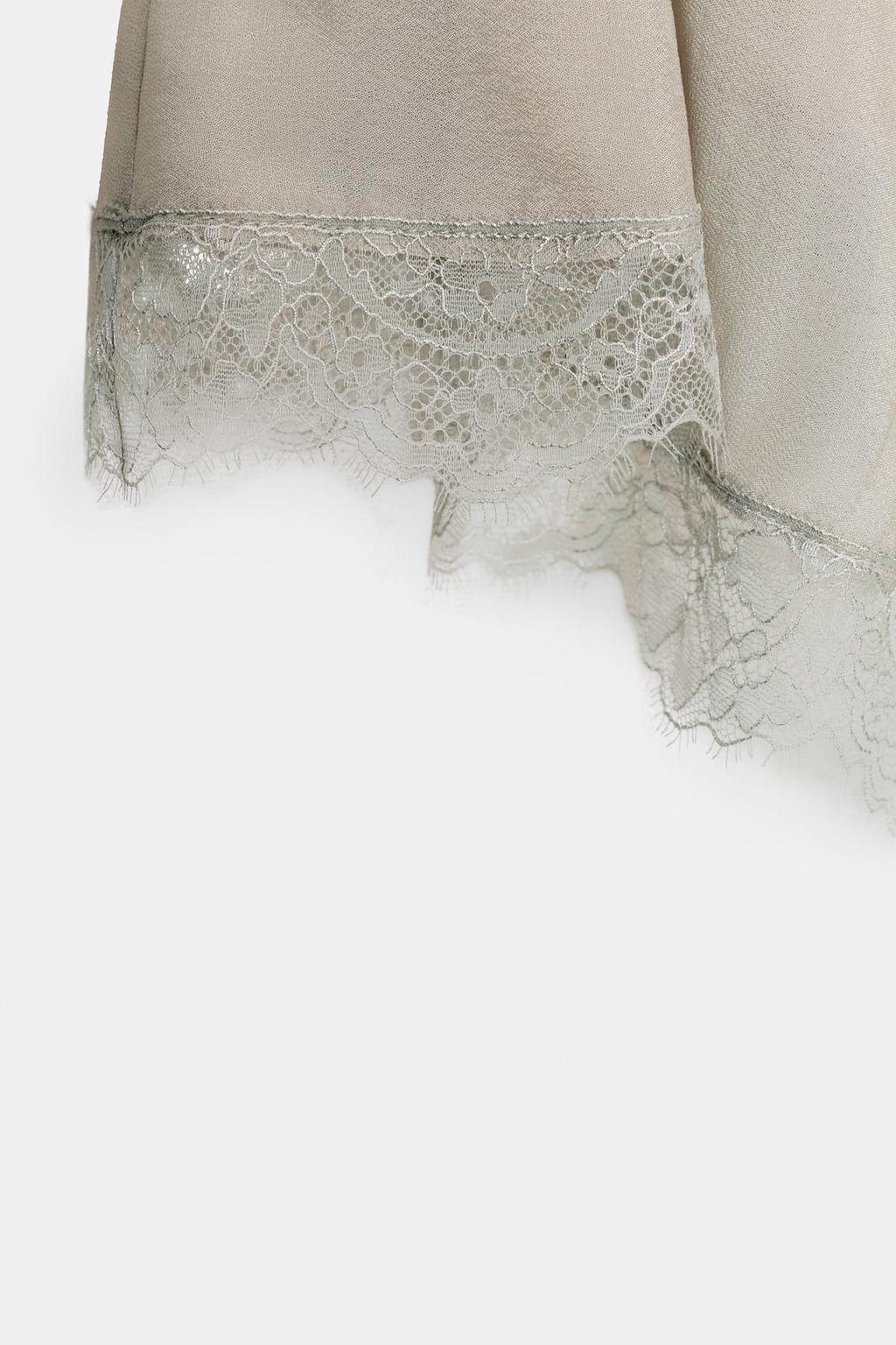 ТОП ИЗ ЖОРЖЕТА С КРУЖЕВОМ