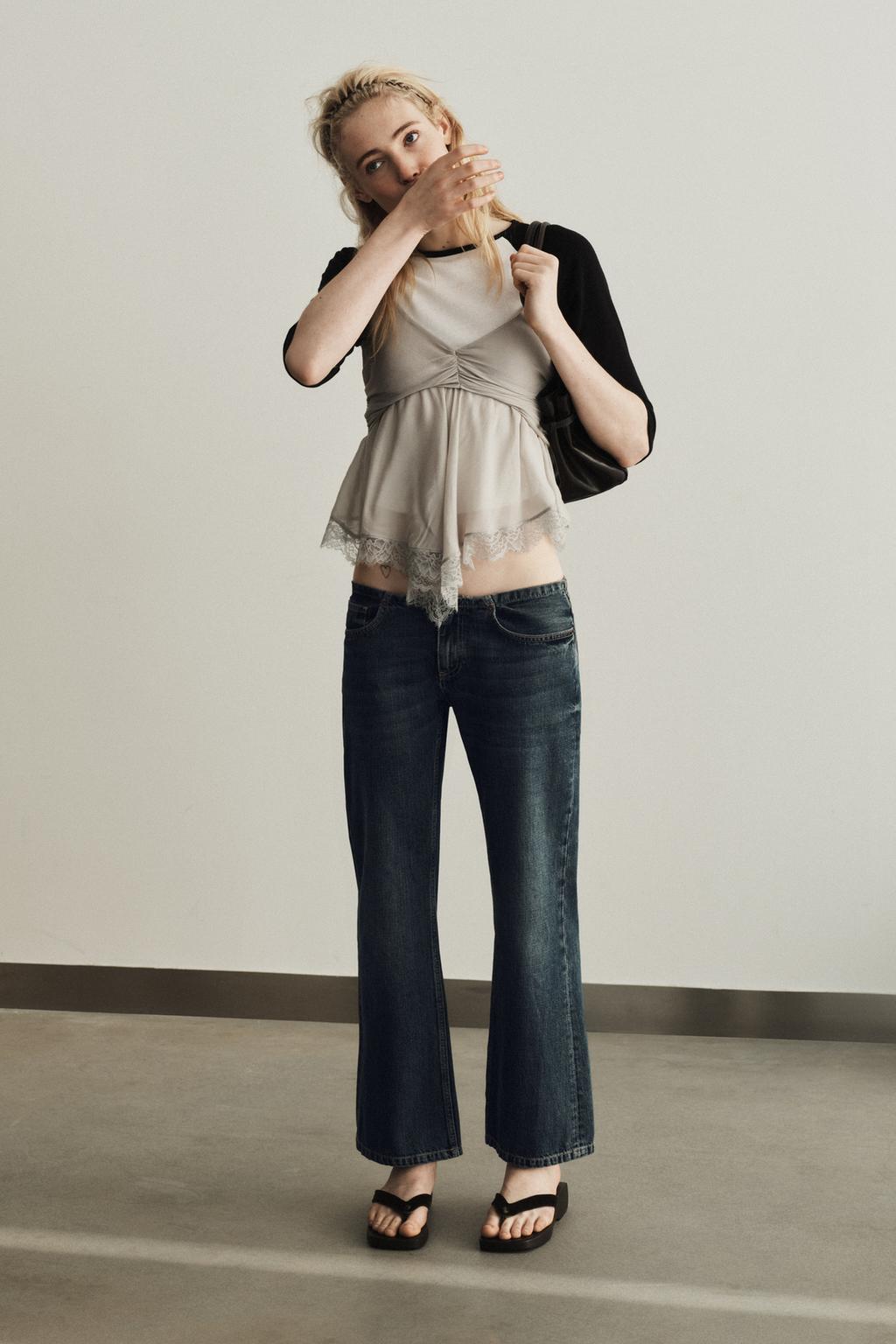 ТОП ИЗ ЖОРЖЕТА С КРУЖЕВОМ