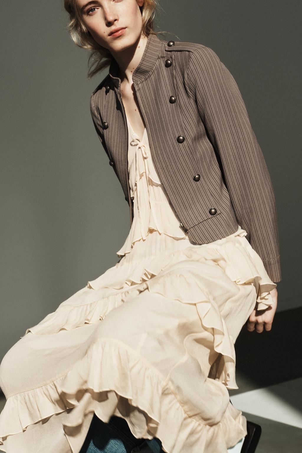 ПЛАТЬЕ МИДИ С ВОЛАНАМИ