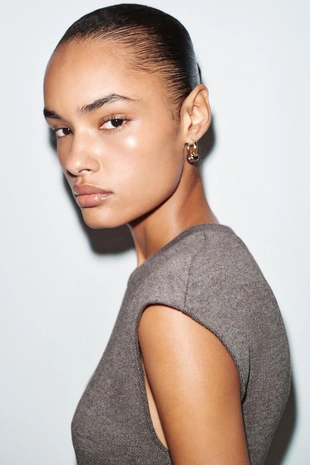 Мягкое платье с узлом