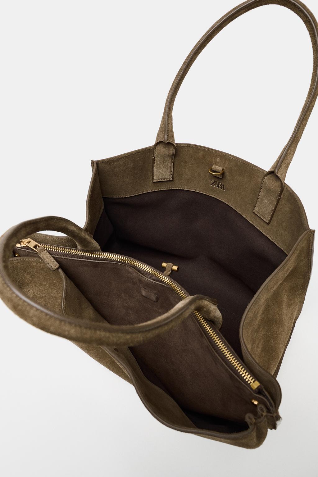 БОЛЬШАЯ КОЖАНАЯ СУМКА В ГОРОДСКОМ СТИЛЕ