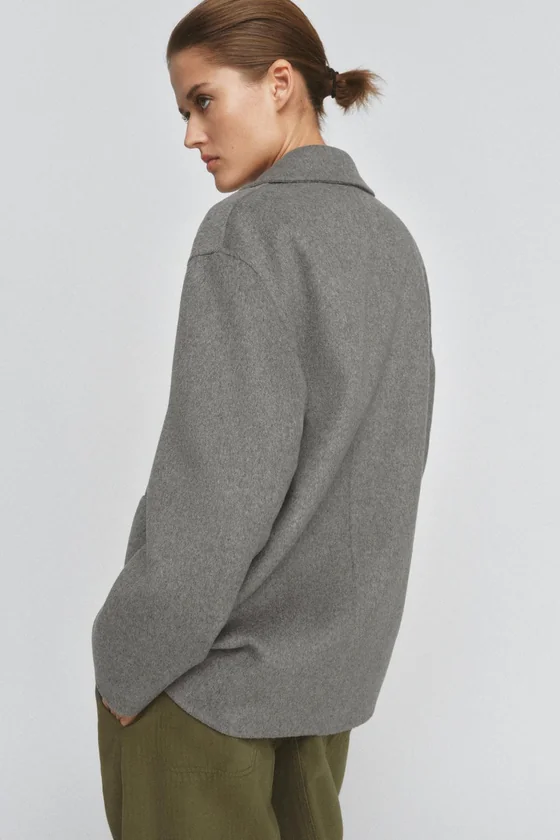 БЛЕЙЗЕР ИЗ СМЕСОВОЙ ШЕРСТИ — коллекция Zara «ZW»