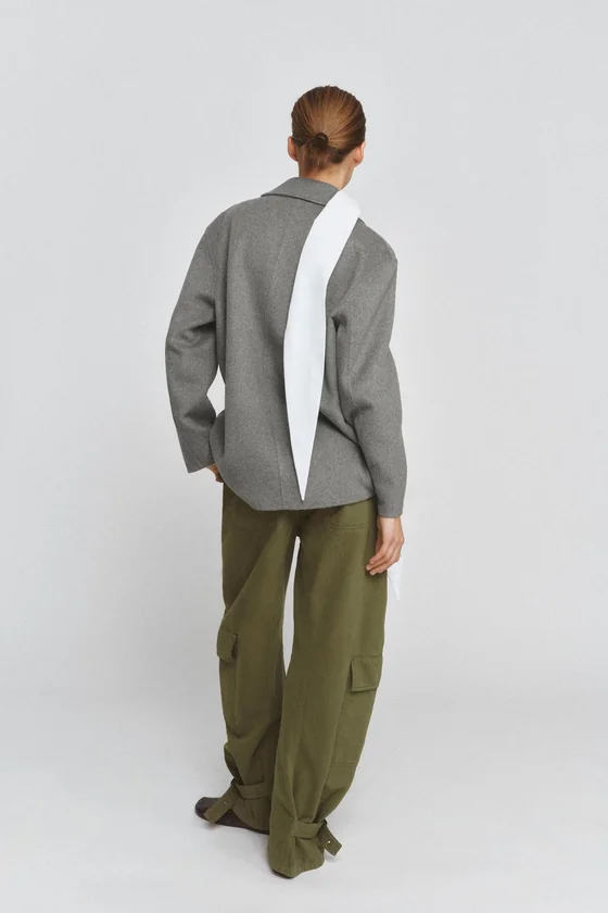 БЛЕЙЗЕР ИЗ СМЕСОВОЙ ШЕРСТИ — коллекция Zara «ZW»