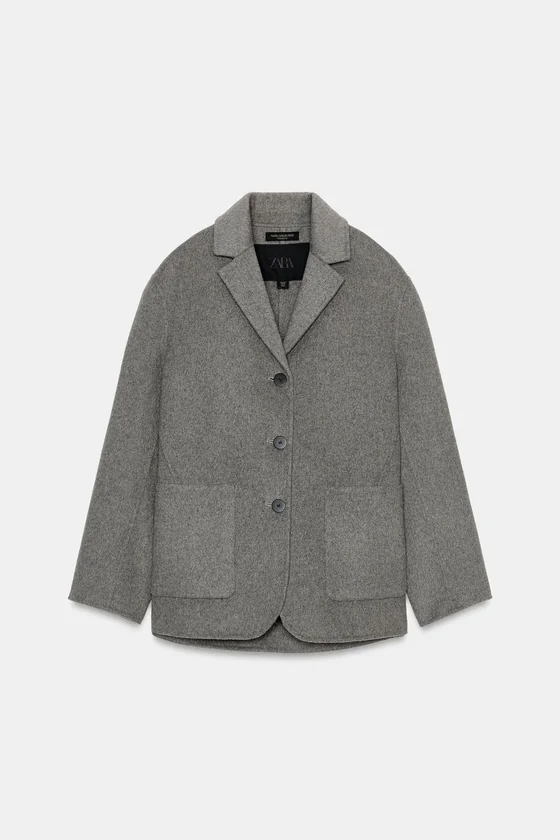 БЛЕЙЗЕР ИЗ СМЕСОВОЙ ШЕРСТИ — коллекция Zara «ZW»