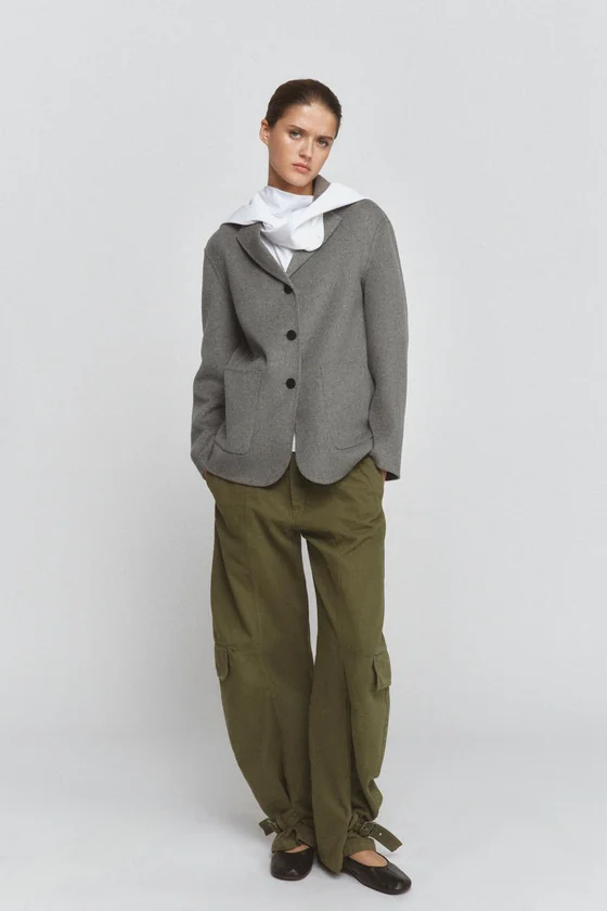 БЛЕЙЗЕР ИЗ СМЕСОВОЙ ШЕРСТИ — коллекция Zara «ZW»