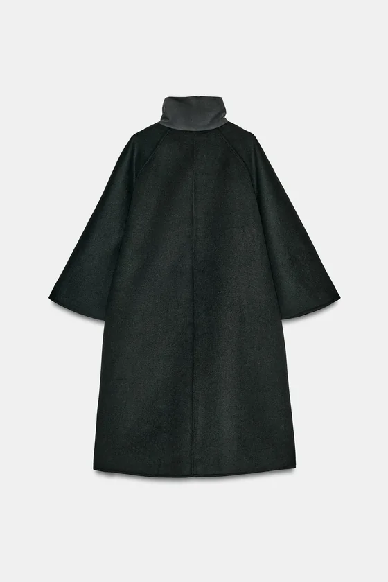 НАКИДКА ИЗ СМЕСОВОЙ ШЕРСТИ — коллекция Zara «ZW» 