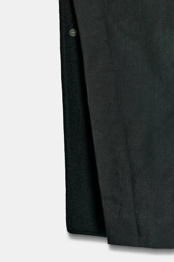 НАКИДКА ИЗ СМЕСОВОЙ ШЕРСТИ — коллекция Zara «ZW» 