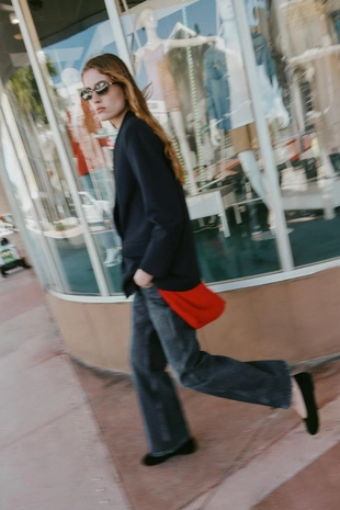 Двубортный блейзер оверсайз- Заказать в России