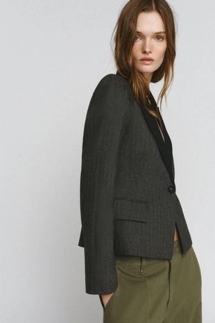 Блейзер из смесовой ткани в елочку — ZW COLLECTION- Заказать в России