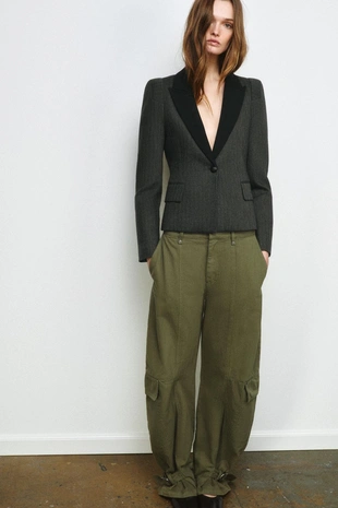 Блейзер из смесовой ткани в елочку — ZW COLLECTION- Заказать в России