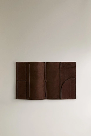 Кожаная обложка для книги из разделанной кожи- Заказать в России