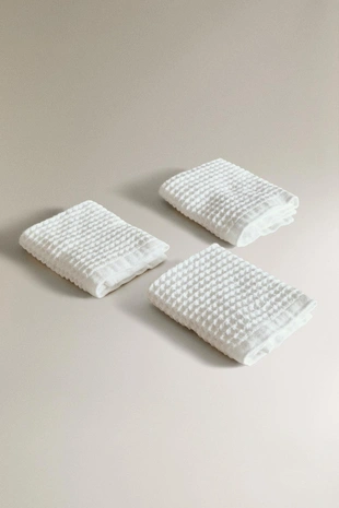 Салфетка из вафельного хлопка (набор из 3 штук)- Заказать в России