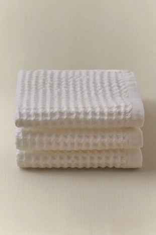 Салфетка из вафельного хлопка (набор из 3 штук)- Заказать в России