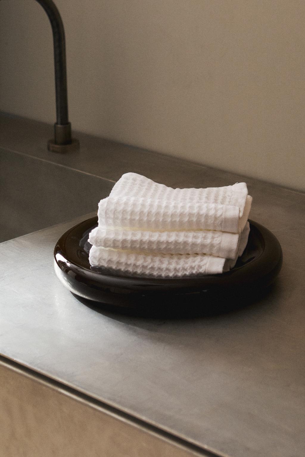 Салфетка из вафельного хлопка (набор из 3 штук)