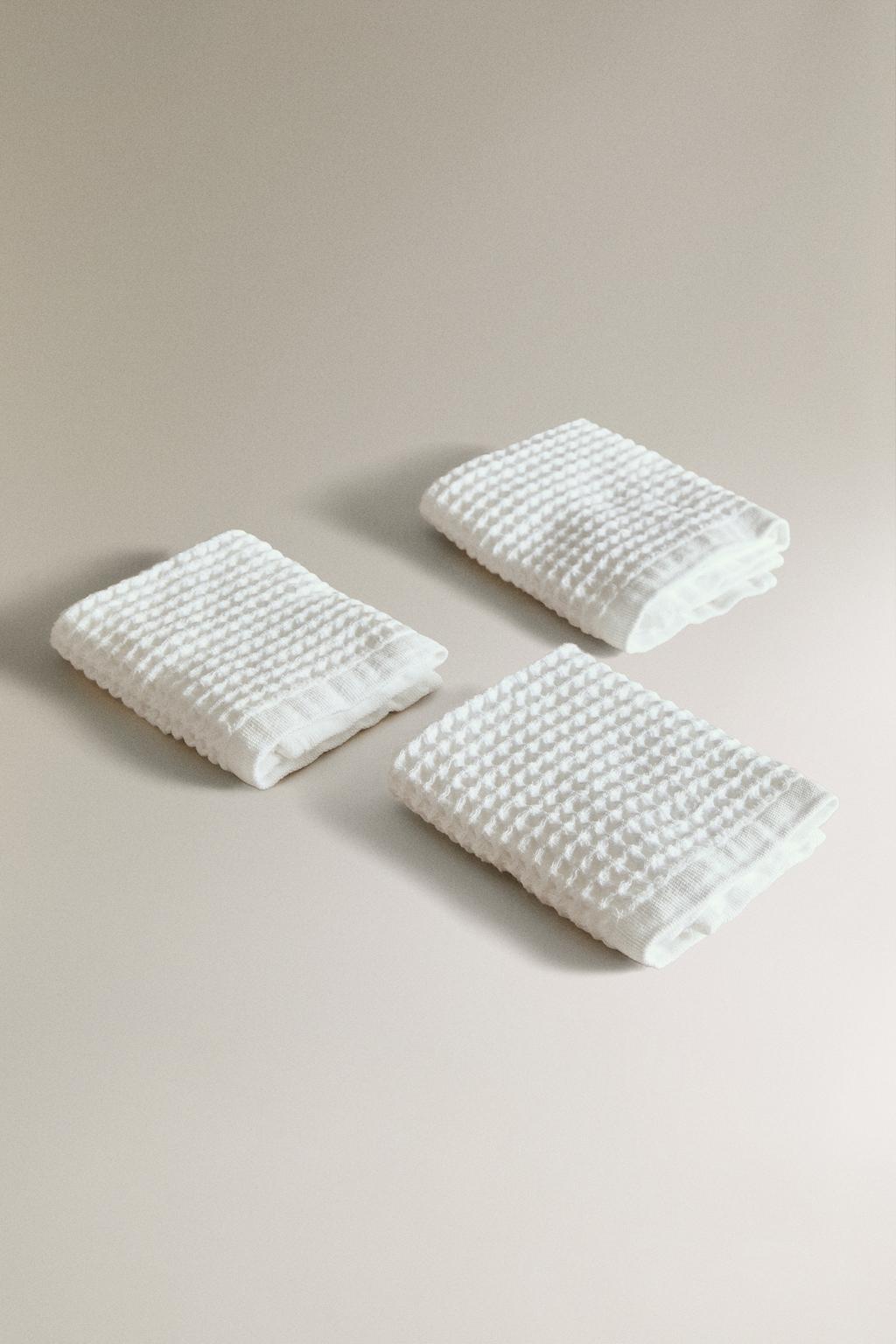 Салфетка из вафельного хлопка (набор из 3 штук)