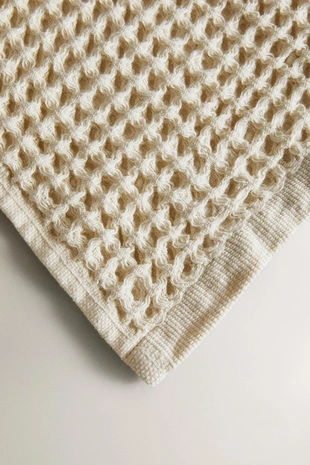 Набор из 3 махровых полотенец из вафельного хлопка