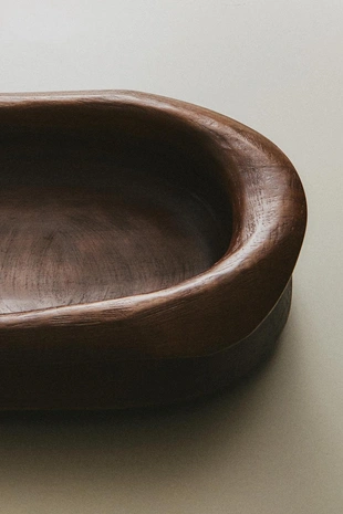 Декоративный деревянный лоток неправильной формы- Заказать в России