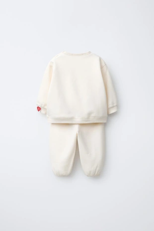 Комплект из толстовки и брюк с вышитой надписью- Заказать в России