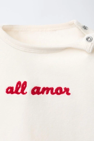 Комплект из толстовки и брюк с вышитой надписью- Заказать в России