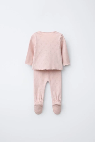 Набор для новорожденного и сумка из ажурной ткани с сердцами- Заказать в России